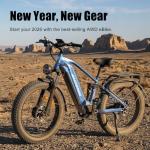 WakeWheel 8000w Peak Electric Bike for Adults, 60V 32Ah Battery Ebike, Fat Tire & Long Range Electric Bicycles, 210Nm Mountain Bike Full Suspension, Hydraulic Brake Electric Bicycle