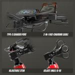 PUJH 6000W Dual Motors Electric Bike for Adults,60V 20Ah 26" Fat Tire Ebike,45 mph up to 100 Miles Full Suspension Class 3 Electric Bicycle for Snow Off Road Mountain Hunting Commuter