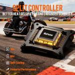 eAhora Romeo Pro 3 Peak 5600W Electric Bike for Adults 50Mph, 60V 80Ah Battery 250 Miles,Long Range Dual Motors Ebike,26"*4.0 Fat Tire Full Suspension (Romeo Pro Iii+Rear Rack+Basket, Black)