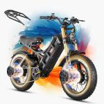 Eahora Romeo Ⅱ 2025 Upgraded 2500W Electric Bike for Adults, 40MPH Fastest Dual Motor Ebike,52V 60Ah 200 Miles Long Range EBike, 20 * 4.5" Fat Tire Full Suspension Electric Mountain Bike,UL2849&App