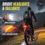 PUJH 6000W Dual Motors Electric Bike for Adults,60V 20Ah 26" Fat Tire Ebike,45 mph up to 100 Miles Full Suspension Class 3 Electric Bicycle for Snow Off Road Mountain Hunting Commuter