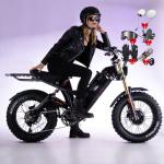 eAhora Romeo 2 Electric Bike - [2026 Latest] 2500W 40MPH Dual Motor 52V 60AH 200Miles Long Range Ebike for Adults, 20" * 4.0 Fat Tire Fast Electric Mountain Bike Full Suspension Off-Road E-Bike