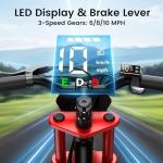 Gyroor S1 Kids Electric Balance Bike with LED Tail Light