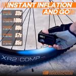 CycloSpirit Mini Electric Bike Pump with Digital Gauge, 120 PSI, Auto Shutoff at The Selected Pressure, USB-C, Presta & Schrader Compatible