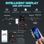 2025 eAhora-Romeo Ⅱ Electric Bike - 40Mph 2500W Dual Motor 52V 60Ah 200Miles Long Range Ebike for Adults, 20'' Fat Tire Air Full Suspension Electric Mountain Bike Off-Road E-Bike