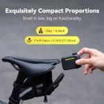 anoutway Rechargeable Bike Pump AT1(NO Pressure Gauge),Mini Portable Bike Tire Pump,MAX 120 PSI Electric Bicycle Pump for Schrader & Presta Valve