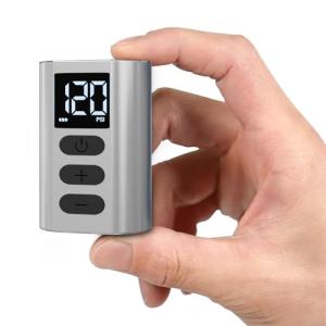 Vorproform Mini Electric Bike Pump with Gauge, Max 120 PSI Portable Bicycle Pump, Auto Stop A5 Nano Ebike Motorcycle Accessories, Tools for MTB, City, Road Bike,Ball