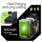 Mini Bike Pump, 120 PSI Mini Electric Bike Pump, 120g, Smart Auto-Stop, ±1 PSI Accuracy, Portable Electric Bike Pump Works with Presta & Schrader Valves