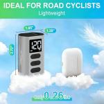 Vorproform Mini Electric Bike Pump with Gauge, Max 120 PSI Portable Bicycle Pump, Auto Stop A5 Nano Ebike Motorcycle Accessories, Tools for MTB, City, Road Bike,Ball