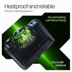 Mini Bike Pump, 120 PSI Mini Electric Bike Pump, 120g, Smart Auto-Stop, ±1 PSI Accuracy, Portable Electric Bike Pump Works with Presta & Schrader Valves