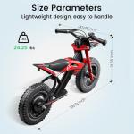 Gyroor S1 Kids Electric Balance Bike with LED Tail Light
