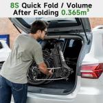 1800W Electric Bike for Adults, 52V/18.2AH Removable Battery Electric Bike, 86 Miles Long Range Foldable Fat Tire Electric Bicycle, 7-Speed Electric Commuter Bicycles, UL2849 Certified, Max 330LBS