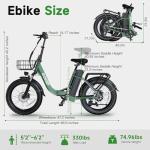 1800W Electric Bike for Adults, 52V/18.2AH Removable Battery Electric Bike, 86 Miles Long Range Foldable Fat Tire Electric Bicycle, 7-Speed Electric Commuter Bicycles,UL2849 Certified, Max 330LBS