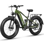 FREESKY 3000W Electric Bike for Adults, 37MPH & 95Miles Range, Dirt All-Terrain Electric Bicycle, 48V 25Ah Removable Battery,26" Fat Tire Full Suspension Mountain Ebike (Rear Rack&Full Fenders)