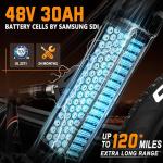 FREESKY 3500W BAFANG Motor Electric Bike for Adults, 48V 30Ah Removable Battery Ebike 120 Miles, 38+MPH, 26" Fat Tire Dirt Mountain E Bike, Full Suspension Bike, UL 2849 Certified by TÜV(Standards)