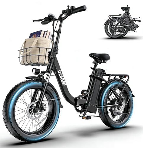 GOKEEP 1800W Folding Electric Bike with 86-Mile Range