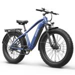 QRONGE Electric Bike for Adults 1800W Peak, 26" Fat Tire Ebike, Adult Electric Bicycles, 28MPH(PAS Mode) Electric Mountain E Bike, Up to 70 Miles, 7 Speed, Fenders, Rear Rack