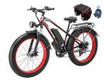 YinZhiBoo Electric Bike for Adults, 2000W Peak Motor E Bikes, 26" Fat Tire Electric Mountain Bike, 32 MPH Electric Bicycle, 48V 17.5Ah (840Wh) Removable Battery, UL2849 Certified