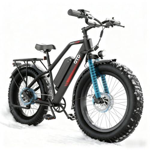 Electric Bike for Adults,1600W 28MPH Ebike 90+ Miles Fat Tire Electric Bicycles with Hydraulic Brakes, All-Terrain E Bicycle for Commuting & Trail Adventure,26" Mountain Bike with Front Suspension