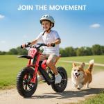 Gyroor S1 Kids Electric Balance Bike with LED Tail Light