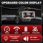 YinZhiBoo Electric Bike for Adults, 2000W Peak Motor E Bikes, 26" Fat Tire Electric Mountain Bike, 32 MPH Electric Bicycle, 48V 17.5Ah (840Wh) Removable Battery, UL2849 Certified