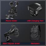 Seemoon Electric Bike for Adults, 52V 20Ah 26" Fat Tire Fast Ebike, up to 100 Miles, Hydraulic Brakes, Off-Road Mountain Hunting AWD Ebike for Men (Black)