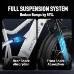 HiKNiGHT Dual Motor Electric Bike Peak 3000W, 52V 20AH Battery E Bike for Adults 26 Inch Fat Tire Mountain Electric Bicycle 38 MPH, Full Suspension Dual Hydraulic Disc Brake, Up to 90 Miles Range