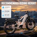 HiKNiGHT Dual Motor Electric Bike Peak 3000W, 52V 20AH Battery E Bike for Adults 26 Inch Fat Tire Mountain Electric Bicycle 38 MPH, Full Suspension Dual Hydraulic Disc Brake, Up to 90 Miles Range