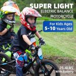 Lightweight Kids Electric Dirt Bike, 10/12MPH
