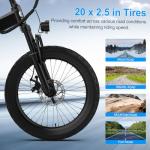 SKIRAI Electric Bike for Kids，25.2V 7Ah Electric Mountain Bicycle，250W Brushless Motor, 3-Speed up to 15MPH, Aluminum Frame Ebike for Ages 8-14(Black)