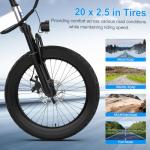 SKIRAI Electric Bike for Kids, 250W Brushless Motor, 25.2V 7Ah Battery, 3 Speeds up to 15.5 mph, Magnesium Alloy Frame Ebike for Kids 8 to 12