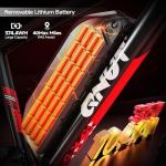 QNUT Electric Bike for Adults, 350W 26" Ebike for Teens 21 Speed 20Mph Up to 40Mile with Dual Disc Brake Commute E-Bike E-MTB for Men Women Electric Bicycles UL 2849 Certified (Red)