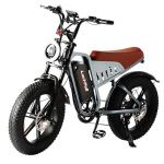 LuckRoll Adult Electric Bike 20" Fat Tire All-Terrain E-Bike 1500/2000W Peak 48V 15/25Ah Battery 33–40MPH 60–80 Mile Range NFC Password Unlock Electric Dirt Bike (1500W 48V 15Ah-Red)