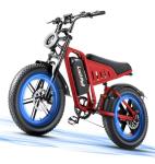 LuckRoll Electric Bike Moped for Adults with NFC & Password Unlock, 2000 peak/1500W Peak, 40MPH, 48V 15/25Ah E-Bike, 80-60 Miles Electric Motorcycle, 20" Fat Tire Electric Dirt Bike