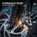 LuckRoll Electric Bike Moped for Adults with NFC & Password Unlock, 2000 peak/1500W Peak, 40MPH, 48V 15/25Ah E-Bike, 80-60 Miles Electric Motorcycle, 20" Fat Tire Electric Dirt Bike