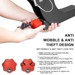 WEIZE Hitch-Mounted Electric Bike Rack for 2 Bikes