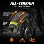 LuckRoll Electric Bike Moped for Adults with NFC & Password Unlock, 2000 peak/1500W Peak, 40MPH, 48V 15/25Ah E-Bike, 80-60 Miles Electric Motorcycle, 20" Fat Tire Electric Dirt Bike