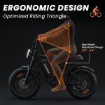 LuckRoll Electric Bike Moped for Adults with NFC & Password Unlock, 2000 peak/1500W Peak, 40MPH, 48V 15/25Ah E-Bike, 80-60 Miles Electric Motorcycle, 20" Fat Tire Electric Dirt Bike