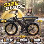 TST Electric Bike for Adults, 1500W Peak Motor Ebike with 48V 15Ah Battery, 60 Miles Range 28 MPH Electric Bike, 20" Fat Tire E Bike with Rear Seat, 7 Speeds Yellow