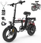 DDC SPORT Folding Electric Bike for Adults, Peak 800W Motor 25MPH, 48V 14Ah Removable Battery 35-55Miles Ebike,14'' Lightweight & Portable Adults Electric Bicycles for Men/Women/Teens