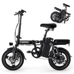 INSDRGN Electric Bike for Adults and Teens, 14" Mini Folding E Bike, 650W Peak Motor, 48V 499Wh Removable Battery, 28Miles, 20MPH Commuting Electric Mountain Bike, 9 Shock Absorbers, UL2849