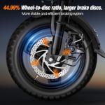 INSDRGN Electric Bike for Adults and Teens, 14" Mini Folding E Bike, 650W Peak Motor, 48V 499Wh Removable Battery, 28Miles, 20MPH Commuting Electric Mountain Bike, 9 Shock Absorbers, UL2849