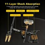 Folding Electric Bike, Peak 800W Motor 25MPH,48V 14Ah Removable Battery 55Miles Ebike,14'' Lightweight Adults Electric Bicycles for Men/Women/Teens,Mini E-Bike,Full Suspension (M1-Black-800W-14Ah)