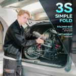 DDC TECH Folding Electric Bike for Adults, 800W Peak Motor 25MPH, Ebike with 48V 14Ah Removable Battery, 35-55 Miles Range, 14'' Adults Electric Bicycles for Men Women Commuter