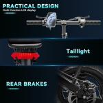 DDC TECH Folding Electric Bike for Adults, 800W Peak Motor 25MPH, Ebike with 48V 14Ah Removable Battery, 35-55 Miles Range, 14'' Adults Electric Bicycles for Men Women Commuter