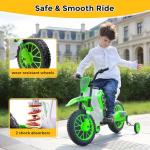 TOBBI Kids Electric Dirt Bike with Training Wheels