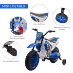 Aosom 12V Kids Electric Motorcycle with Training Wheels