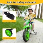 TOBBI Kids Electric Dirt Bike with Training Wheels