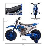 Aosom 12V Kids Electric Motorcycle with Training Wheels
