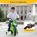 TOBBI Kids Electric Dirt Bike with Training Wheels